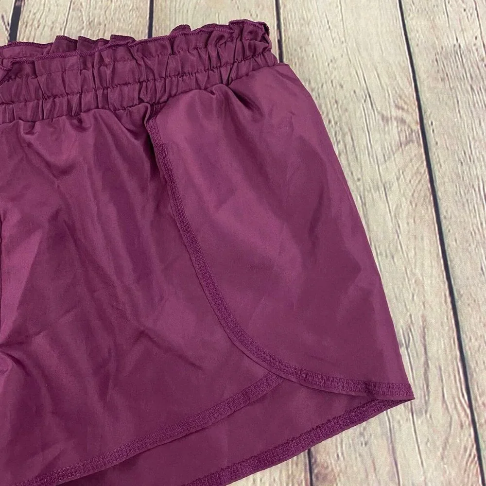 Aeropostale Live Love Dream Running Purple Shorts - Picture 2 of 7